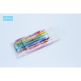 ปากกาไฮไลท์ลบได้ ปากกาเน้นข้อความ สีชัด สว่าง แบบแพ็ค 7 สี