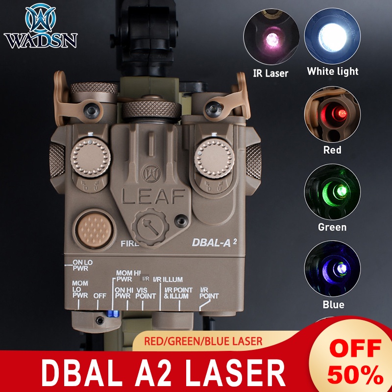 Wadsn Tactical Mini Dbal A Red Green Blue Dot Laser With Ir White