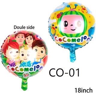 ลูกโป่งฟอลย์ โคโค่เมร่อน cocomelon สุดน่ารัก ลายการ์ตูนcocomelon ใช้ประดับตกแต่ง(CO)