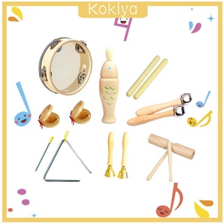 [KOKIYA] Percussion Instruments Toy with Storage Bag Musical Instrument Set for Boys