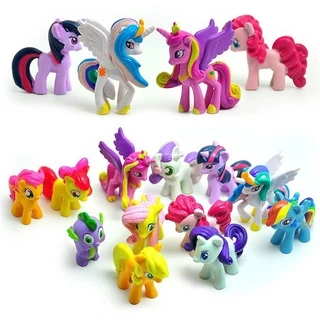 ชุดการ์ตูน My Little Pony PVC 12 ชิ้น แบบสุ่ม สำหรับเด็ก/ผู้หญิง