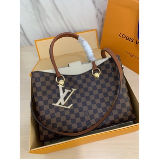 พรี Lv Louis Vuitton riverside Tote กระเป๋าถือกระเป๋าสะพายข้าง กระเป๋าหิ้วหนังแท้ Size:36cm