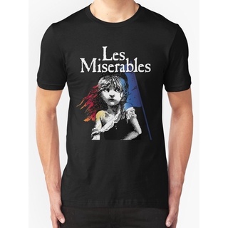 เสื้อยืดผ้าฝ้ายระบายอากาศเสื้อยืด พิมพ์ลาย Les Miserables Musical Sportss Fathers Day แฟชั่นสําหรับผู้ชายถูกสุดๆS-5XL