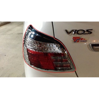 ครอบไฟท้าย Toyota Vios 2010-2012 ชุบโครเมี่ยม AO