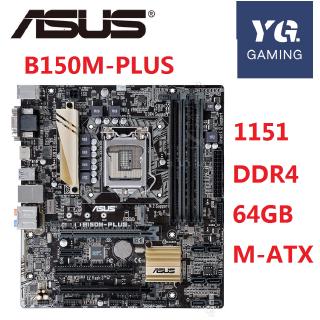 Origina Motherboard Asus B150M-PLUS LGA 1151 DDR4 64GB 5/6gen I3 I5 I7 CPU  Micro ATX board  used