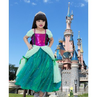 ชุดเจ้าหญิง ชุดเจ้าหญิงแอเรียล  เด็กหญิง Princess Dress Princess Costume Ariel Dress Disney Costume Fancy