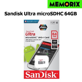 SanDisk Ultra MicroSDXC 64GB  UHS-1 ความเร็วสูงสุด 100 MB/s U1 A1