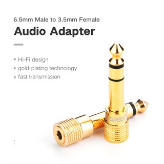 Ugreen (20503) 6.5mmMale plug to 3.5mm Female Jack Stereo Headphone Headset Audio Adapter Plug for Microphone