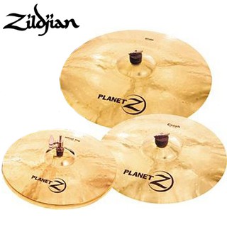 Zildjian® แฉ/ฉาบกลองชุดแบบเซ็ต Planet Z (ไฮแฮท 14" + Crash 16" + Ride 20") รุ่น PZ4PK