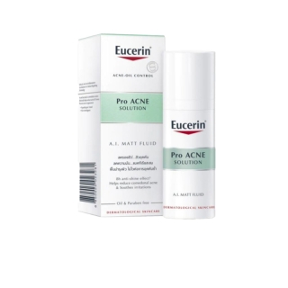 [เอไอแมท] ยูเซอริน Eucerin ProACNE Solution A.I. Matt Fluid 50ml. มอยส์เจอไรเซอร์ลดรอยสิว สิวอุดตัน คุมมันถึง 8 ชม.