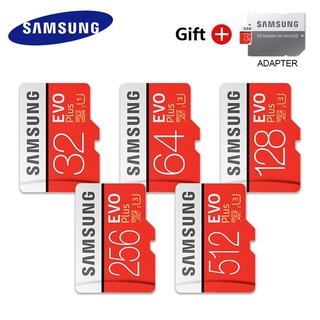 Samsung Flash Drive Micro SD Memory Card 512GB 256GB 128GB 64GB SDXC EVO Plus Class 10 UHS-3 TF / SD Flash Drive