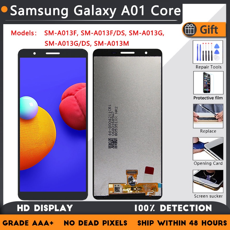 จอแสดงผล LCD สําหรับ Samsung Galaxy A01 Core SM-A013F/DS A013M LCD Touch Screen Assembly สําหรับ Gal