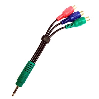 stereo cable สายสเตอริโอ 13 ซม. ปลั๊ก DC 3.5 มม.  3 RCA ตัวเมีย