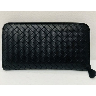 bottega veneta zippy long wallet black