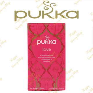 ชา PUKKA Organic Herbal Tea 🍃⭐LOVE⭐🍵 ชาสมุนไพรออแกนิค ชาอังกฤษเพื่อสุขภาพ 1 กล่องมี 20 ซอง