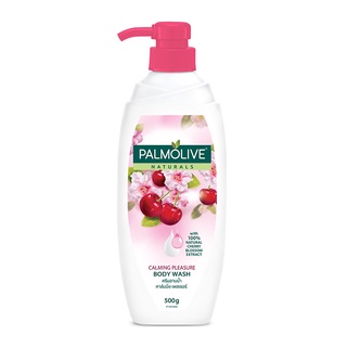 Palmolive Naturals  ปาล์มโอลีฟ ครีมอาบน้ำ คาล์มมิ่ง เพลเชอร์ สีชมพู 500 มล.