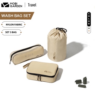 Mobi Garden Wash Bag กระเป๋า ใส่อุปกรณ์อาบน้ำ เครื่องสำอาง เสื้อผ้า (จัดส่งจากไทย)