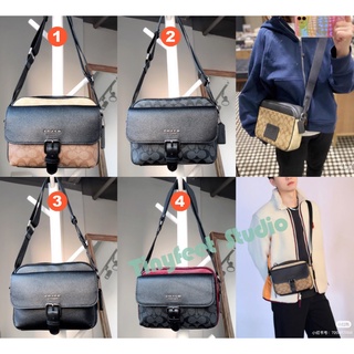 Coach C6080 C5399 C5401 C6636 C8143 Hudson Crossbody ผู้หญิงผู้ชายกระเป๋าสะพาย Messenger 6080 5399 5401 6636 8143