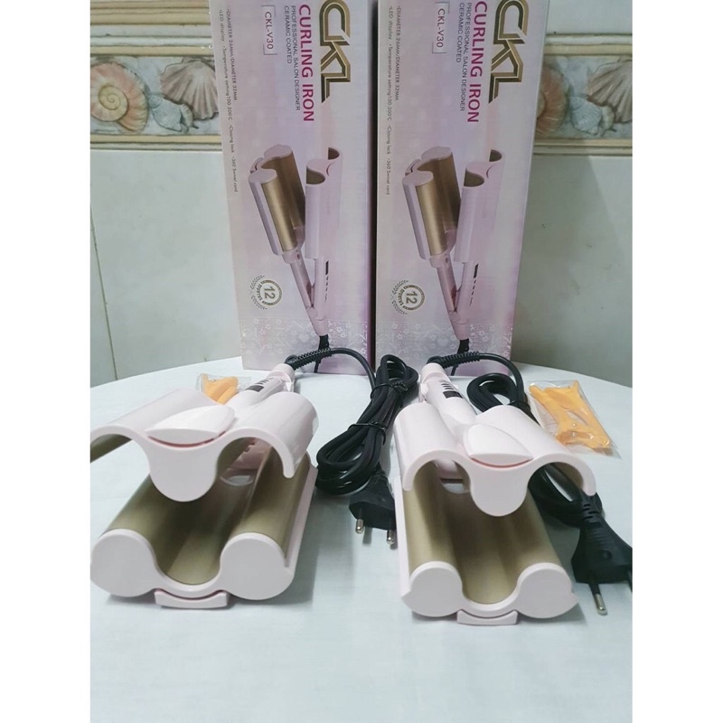 เครื่องหนีบผมลอนมาม่า จอLCD 26MM-32MM เมอเมด ปรับความร้อนได้