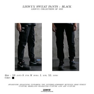 กางเกง LEONYX "SWEAT PANTS" [BLACK]