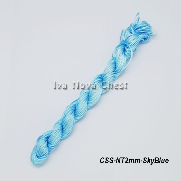 ด้ายไนล่อน 2mm Sky Blue (12m)