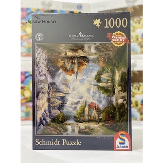 พร้อมส่ง-จิ๊กซอว์ Thomas kinkade The Mountain Chapel seasons แบรนด์ Schmidt jigsaw puzzle 1000 ชิ้น