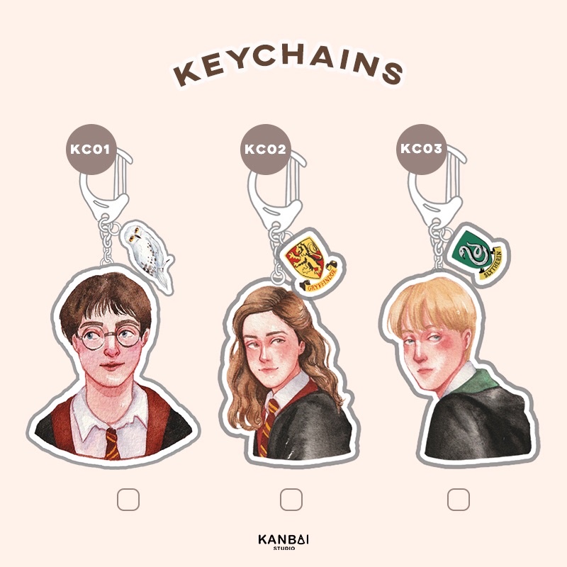 KANBAI_Keychain Fanart Harry Potter