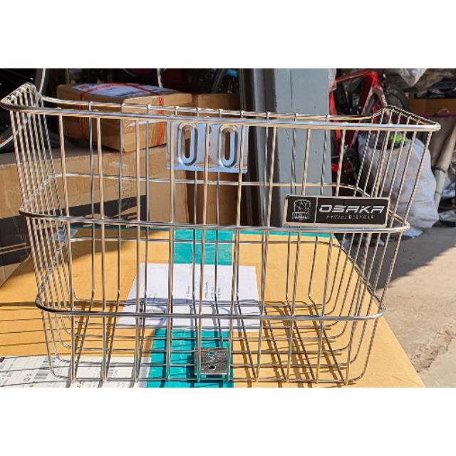 ตะกร้าจักรยานสเตนเลส ยี่ห้อ OSAKA