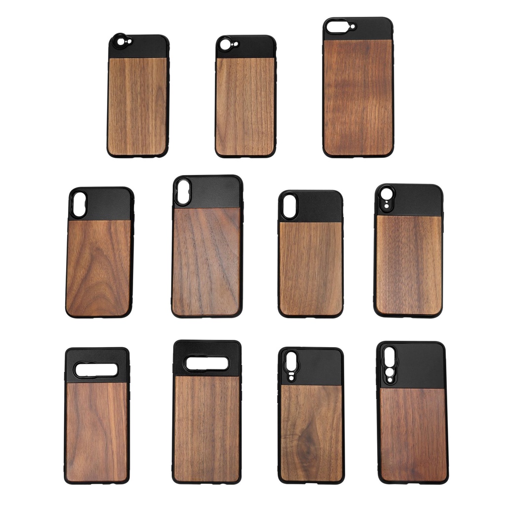 เคสโทรศัพท์มือถือ ป้องกันเลนส์ ลายไม้ กันกระแทก ขนาด 17 มม. แบบสากล