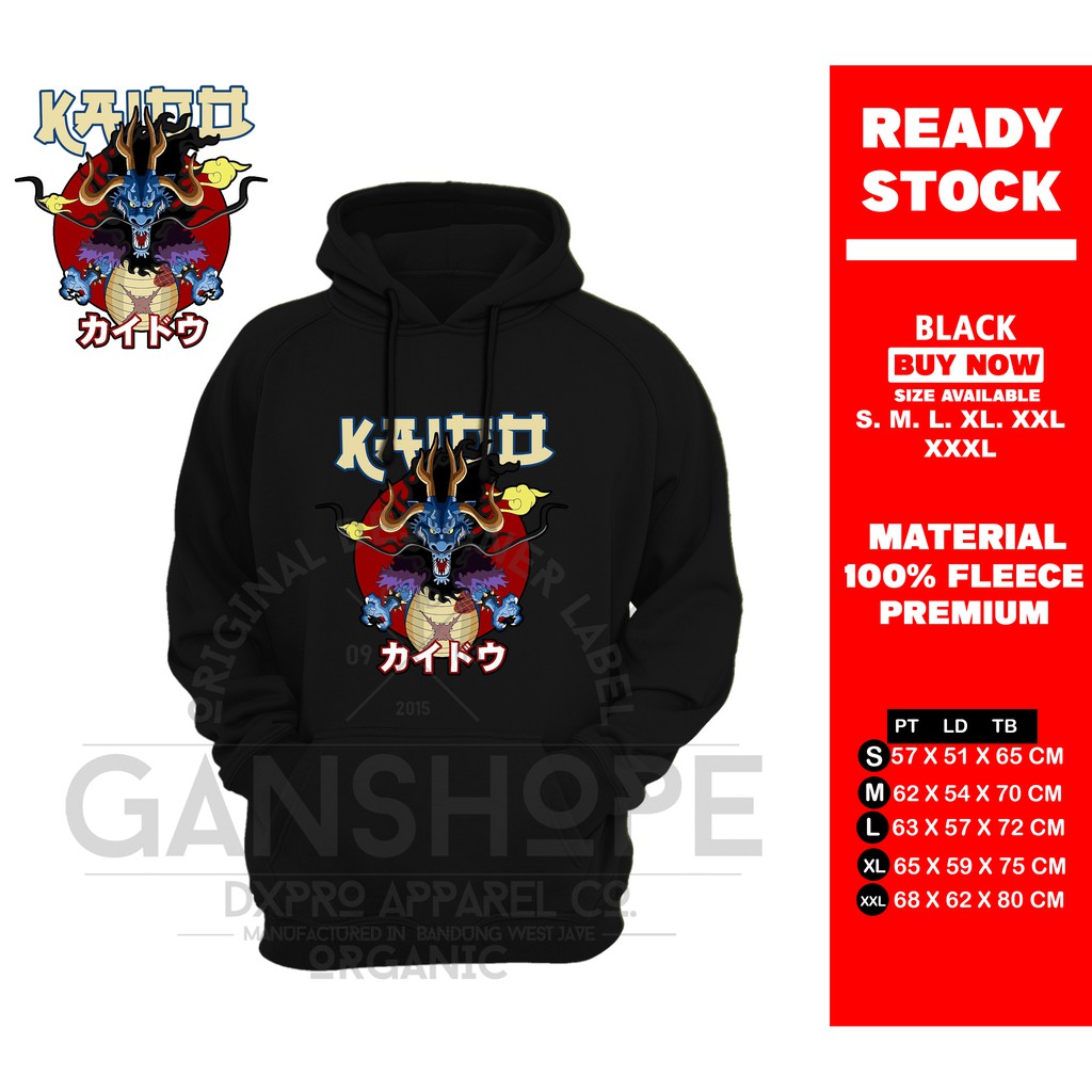 เสื้อแจ็คเก็ตอนิเมะ Kaido DRAGON SWETER HOODIES