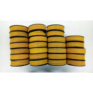 EC-J Cable Markers No.A-Z , No.0-9,+,- เคเบิ้ลมาร์คเกอร์ หมายเลข A-Z มี26ม้วน 0-9,+,-มี12ม้วน จำนวน 500 ตัว (สีเหลือง)