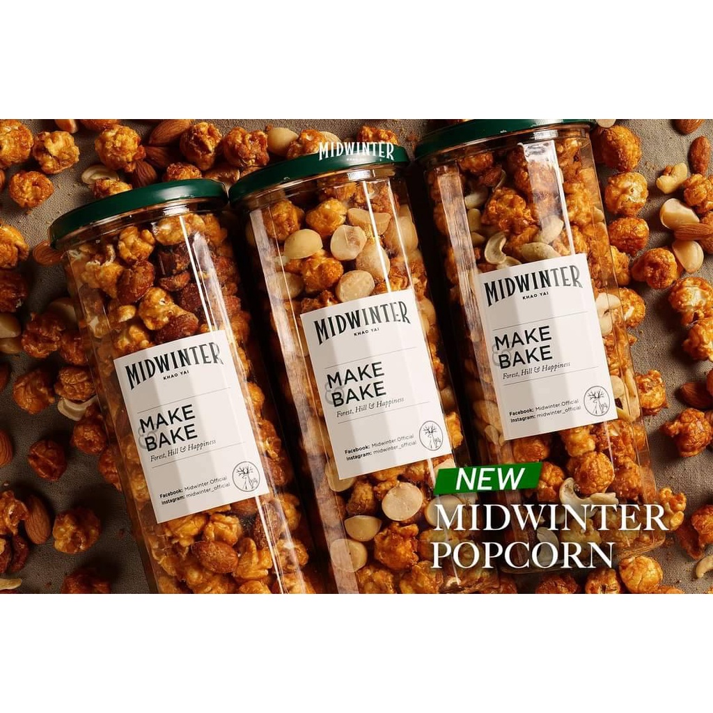 Midwinter Popcorn Macadamia มิดวินเทอร์ป๊อปคอร์นพร้อมแมคาเดเมีย