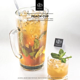 1883 น้ำเชื่อมกลิ่นพีช | PEACH SYRUP 1000 ml. (SKU 6123)