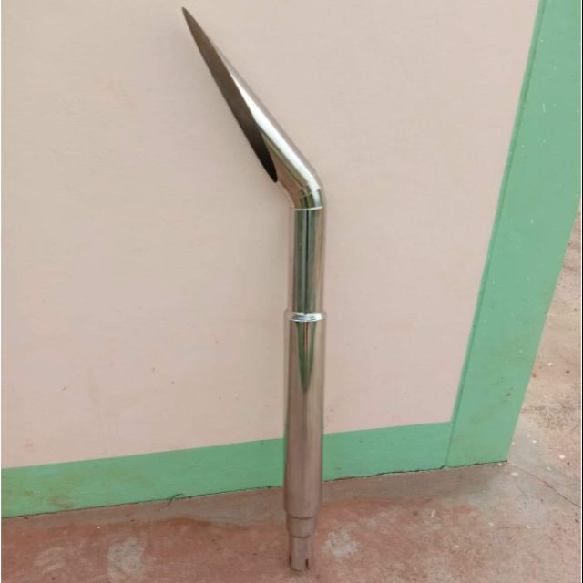 ท่อไอเสียรถไถ​สแตนเลส​ แบบมีพัก