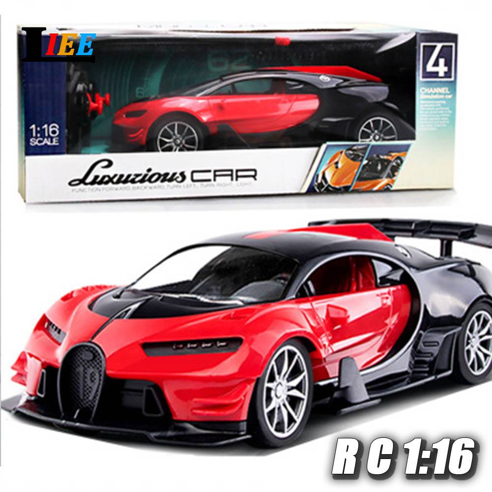 1/16 RC Sport Bugatti รถแข่ง รถแข่ง รถแข่ง รถแข่ง กีฬา เฟอร์รารี่ โมเดลรถเชฟโรเลต แตรไฟฟ้า ไร้สาย เด