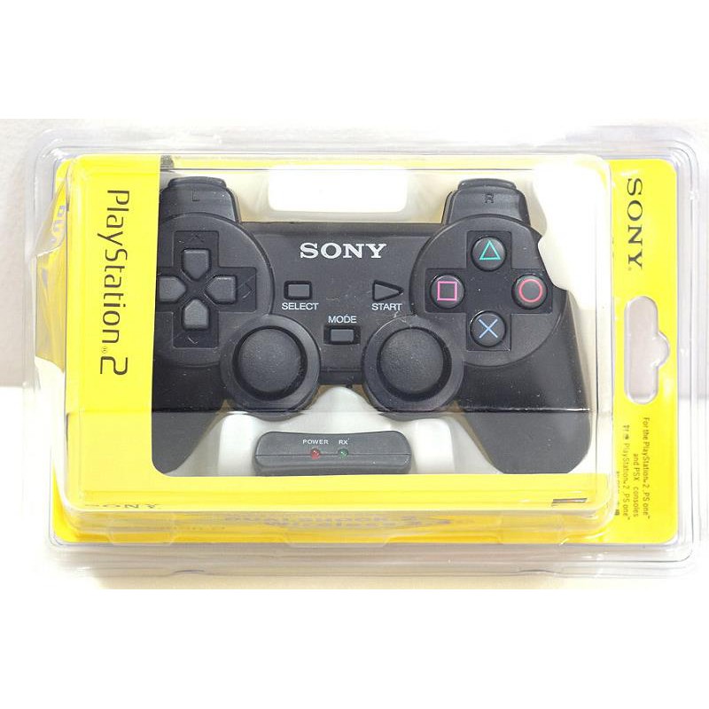 คอนโทรลเลอร์ไร้สาย Playstation Dualshock 2 (สีดํา