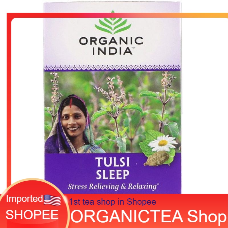 Organic India, Tulsi Tea, Sleep, Caffeine Free, 18 Infusion Bags
