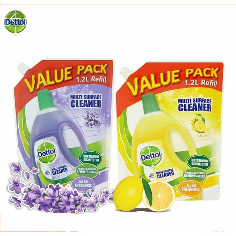โปรเปิดร้านใหม่ ถุงเติมรีฟิลสุดคุ้ม Dettol multisurface cleanser 1200ml