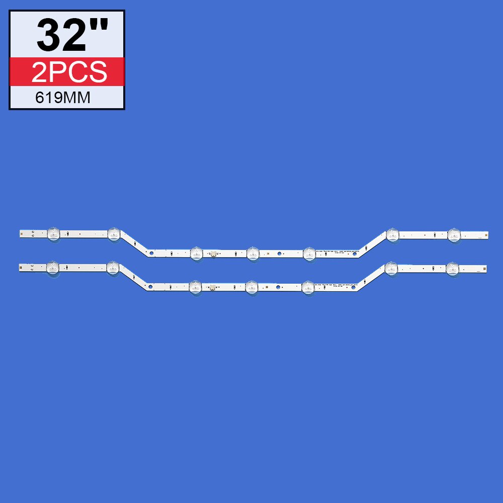 LED Backlight Strip (2) สําหรับ Samsung UE32J5000 UE32J5270 UE32J5005 UE32J5200 2015 SVS32 FHD V5DN-