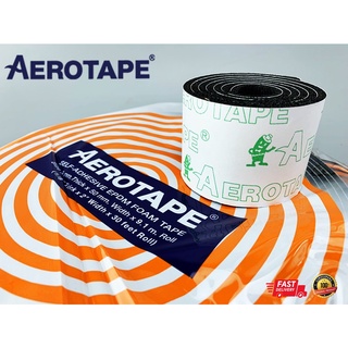 แอโร่เทป แอร์โร่เทป Aerotape ของแท้100% ตัดแบ่งขาย หน้ากว้าง2นิ้ว ยาว1เมตร เทปยางดำ เทปพันท่อแอร์ ราคาประหยัด ฉนวนแผ่น