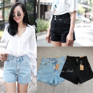 JH1711#1712#ยีนส์ขาสั้นมี2สีS-XL#Jeans  house