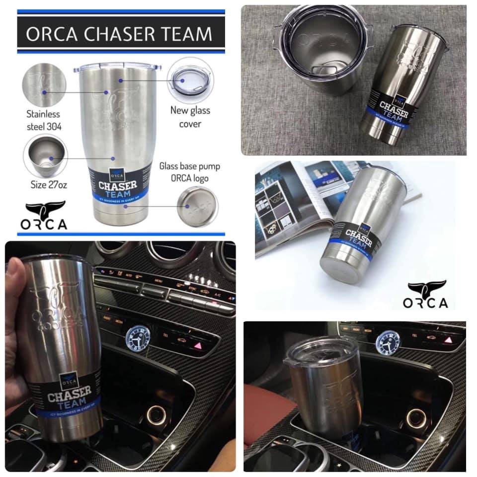แก้ว ORCA Chaser เก็บร้อน-เย็น ได้หมด (ประมาณ 10-12 ชั่วโมง)