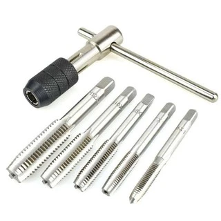ชุดต๊าบเกลียว ชุดทำเกลียวใน 6 ชิ้น TAP WRENCH SET M6x1.0,M7x1.0,M8x1.25,M10x1.5,M12x1.75