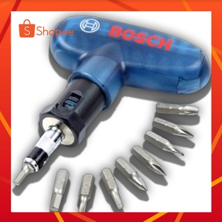 ไขควง​ BOSCH 10 ตัวชุด ของ​แท้