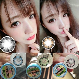 คอนแทคเลนส์ บิ๊กอาย รุ่น Pudding/Bubble มีสีเทา/ตาล/ฟ้า/เขียว/ชมพู  Gray/Brown/Blue/Green/Pink ค่าสายตาปกติ (0.00)