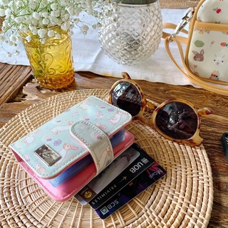 Card Holder กระเป๋าบัตรลายPastel rabbit