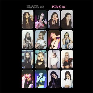 KPOP BLACKPINK photo small card collection card JISOO JENNIE ROSE LISA personal photo LOMO card 4 sheets/set