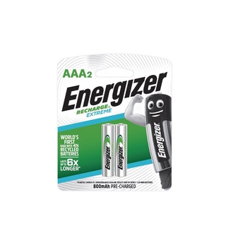 Energizer  ถ่านชาร์จ AAA 800mAh (2ก้อน/แพ็ค) จำนวน 1 แพ็ค