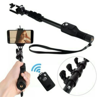 [ใส่โค้ด YYSH415 ลด 15%] Yunteng Monopod yt-1288 ไม้เซลฟี่มีรีโมทบลูทูธในตัว - สีดำ