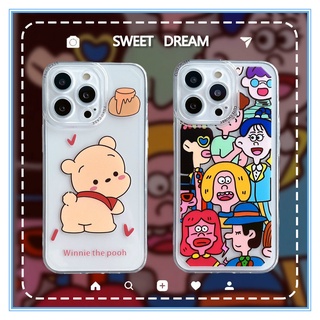 เคสโทรศัพท์ไอโฟน for เคสสำหรับไอโฟ11/12/13 Promax Winnie the Pooh โปร่งใส เคสมือถือลายการ์ตูน Case For iPhone 13,11,13,12promax,13promax, เคสไอโฟนxr xs max เคสไอโฟน11 ซิลิโคน